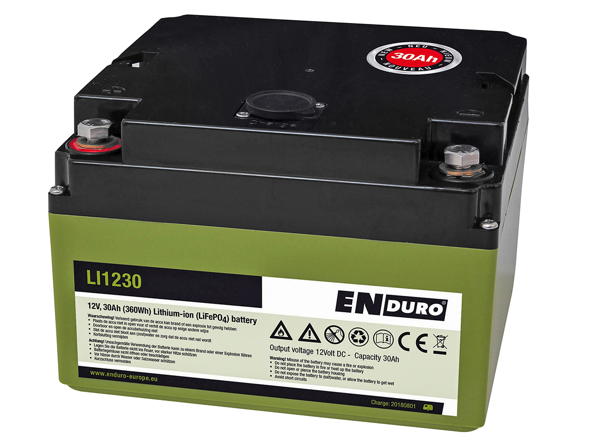 ENDURO-Lithium-Akku-Batterie-30Ah-LI1230-inkl--Ladegeraet-Rangierhilfe
