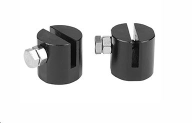 Chassis Stopper mit Klemm Schraube 2 Stück schwarz ADAPTER