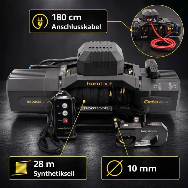 Horntools Elektrische Seilwinde Octa 4,3 Tonnen VORBESTELLEN