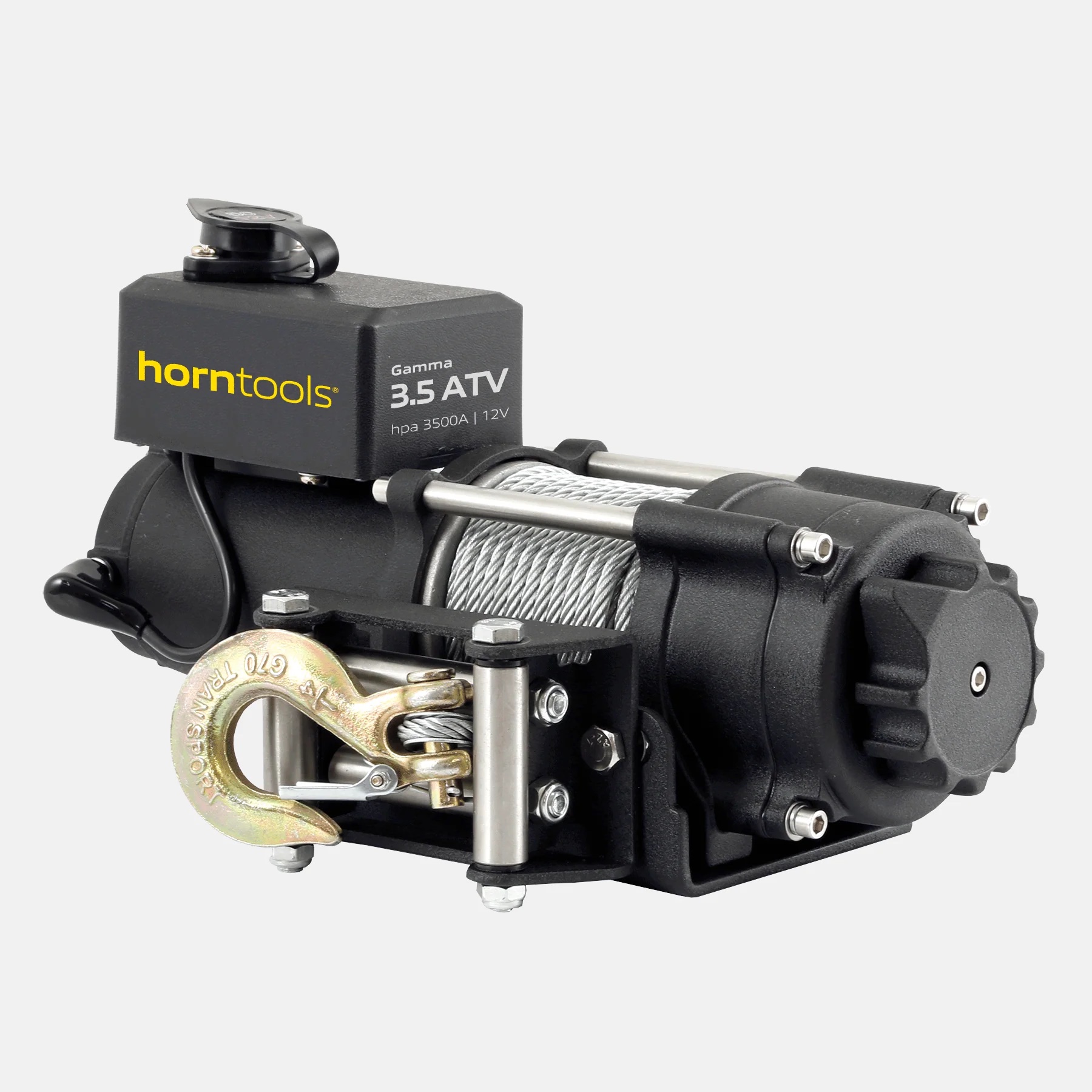 Horntools Seilwinde Gamma 1,6 Tonnen ATV 12V Stahlseil