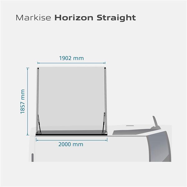 Horntools Markise Horizon Straight 2m