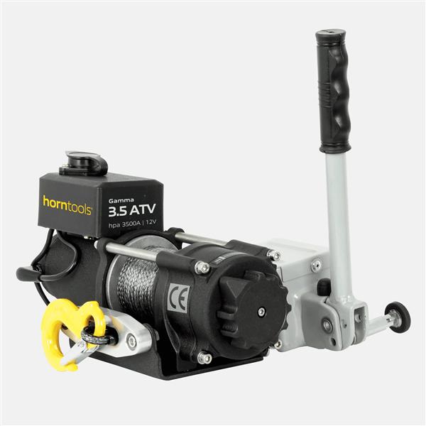 Horntools Mobiles Seilwindensystem 1,6 Tonnen + 22m Kunststoffseil 12V