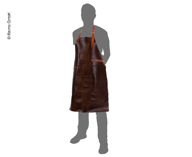 HOLIDAY TRAVEL Grillschürze Dunkel braun Leder BBQ Kochschürze