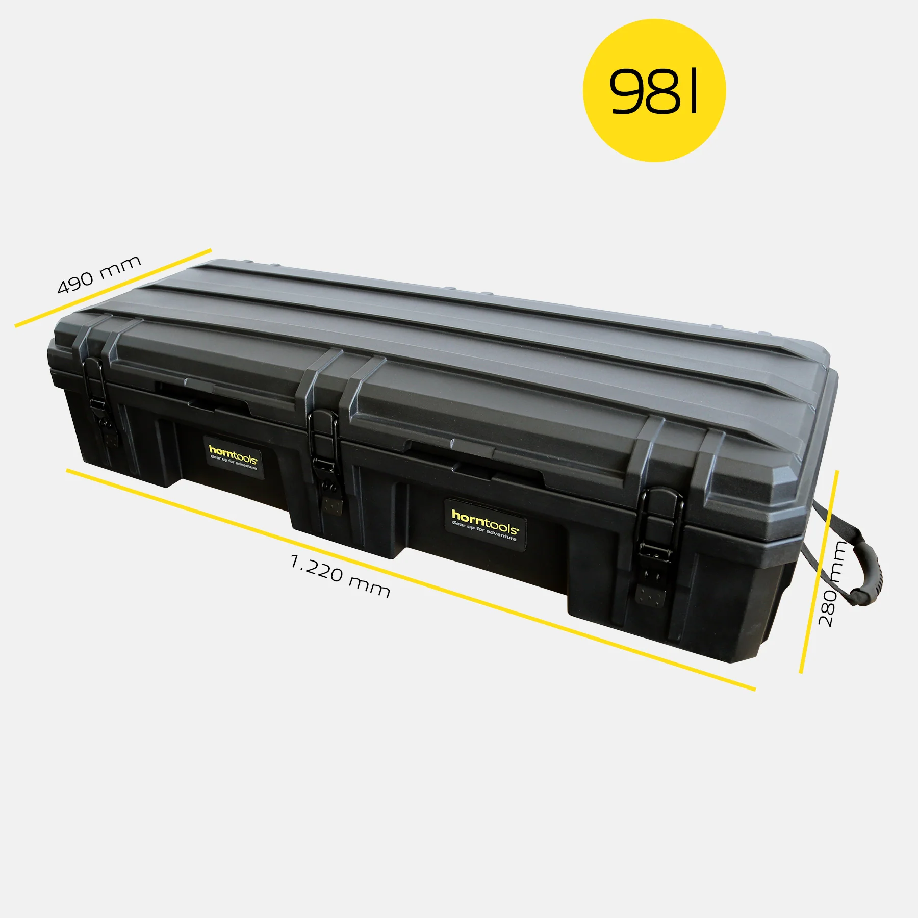Horntools Transportbox wasserfest 98l  mit Organizer