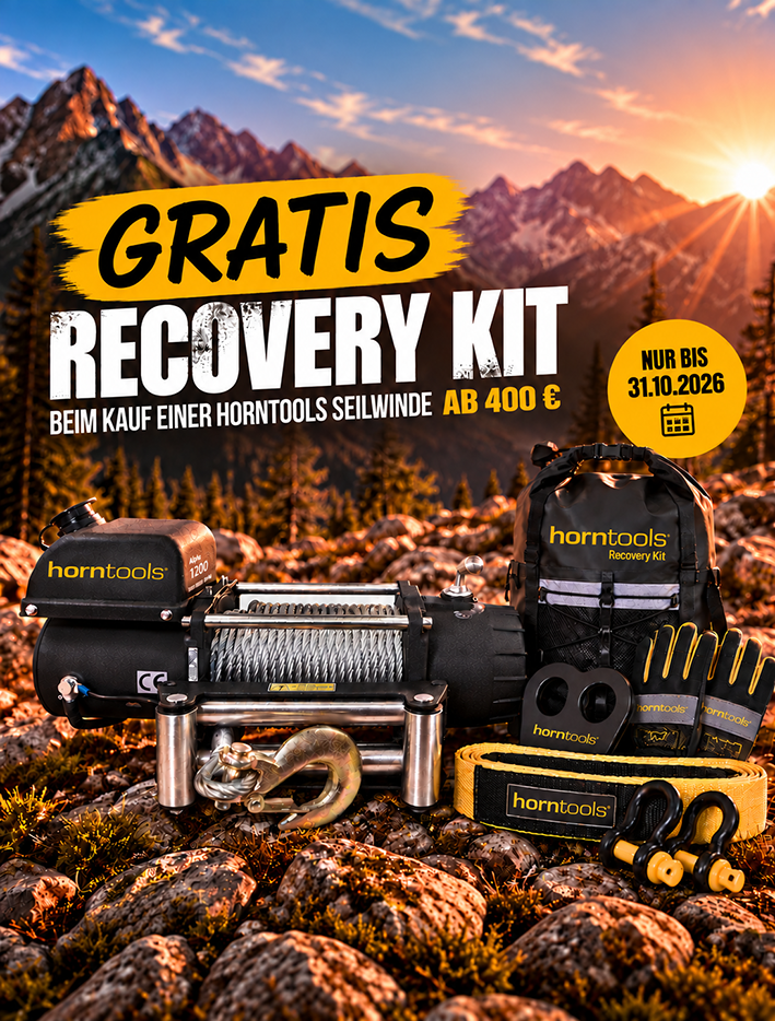 Horntools Seilwinde Alpha 5,4 Tonnen Quick 12V Stahlseil