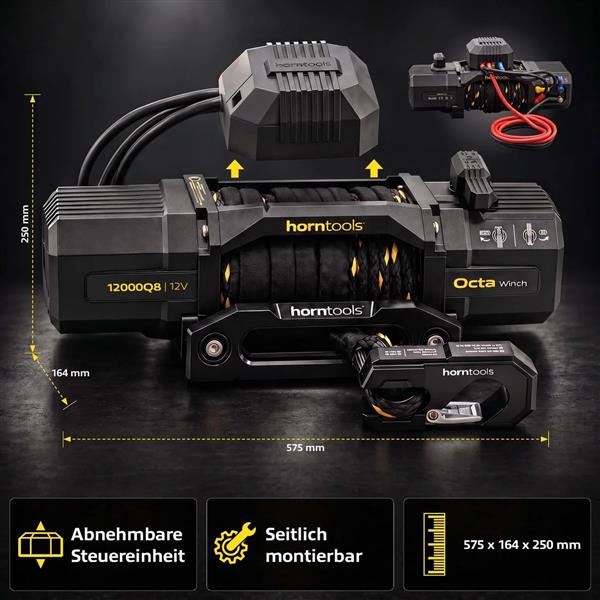 Horntools Elektrische Seilwinde Octa 5,4 Tonnen 12V VORBESTELLEN