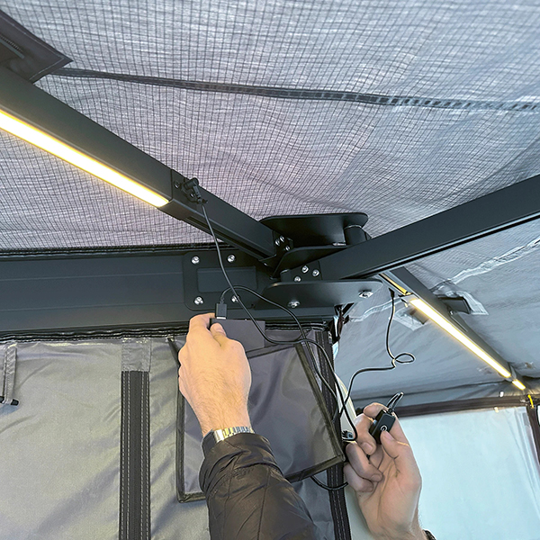 Horntools 270° Markise Horizon freitragend  2m -  Fahrerseite / Links
