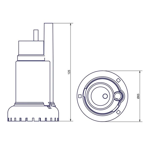 Comet Tauchpumpe Lux Plus 12V – 19 l