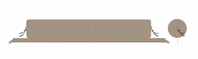 Bent Kissenrolle BENT Zip-XL Lounger ocker