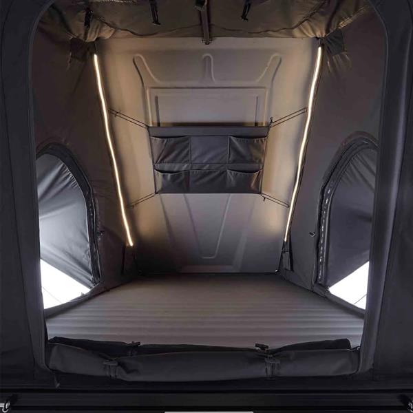 Alu Hartschalen Dachzelt CUMARU XP 135 All Black Air Pro Luftmatratze