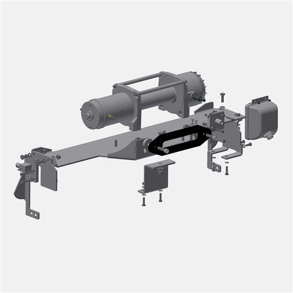 Horntools Seilwindensystem Alpha 4,3 Tonnen für Volkswagen® Amarok ab Bj. 2010 bis 2020