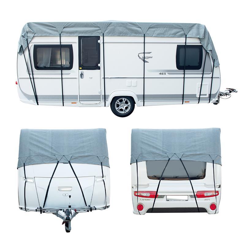 PROPLUS Wohnwagen Wohnmobil Abdeckung HALBGARAGE 5,5 x 3 M Dachschutzplane