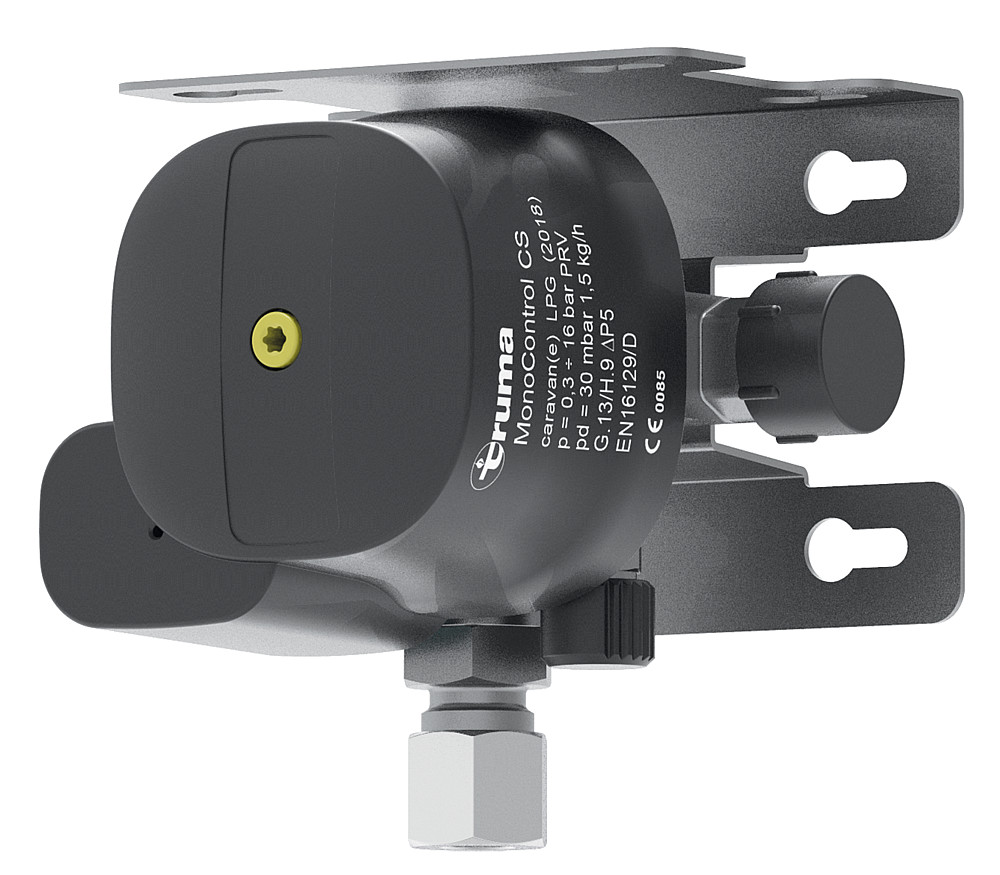 Regler MonoControl CS vertikal 30 mbar Truma Crashsensor eine Flasche
