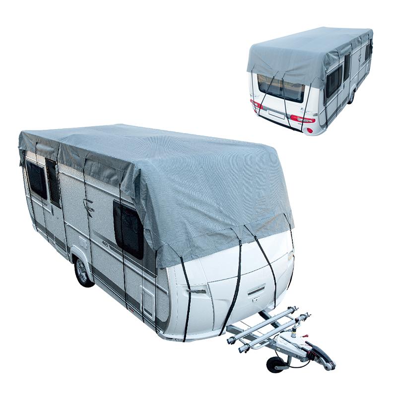 PROPLUS Wohnwagen Wohnmobil Abdeckung HALBGARAGE 5,5 x 3 M Dachschutzplane
