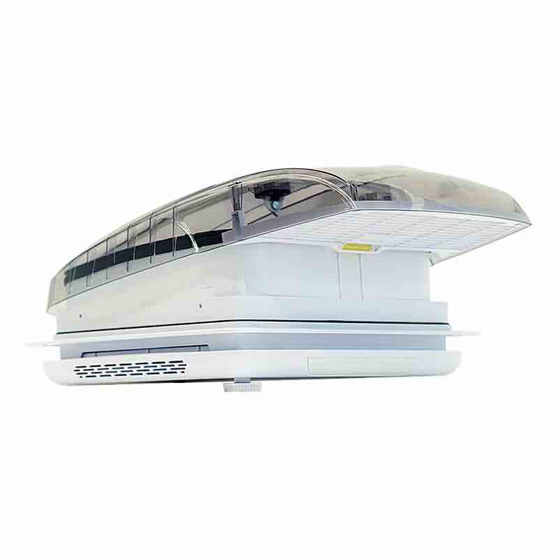 Dachhaube DeLuxe 400x400 mm transparent mit Ventilator