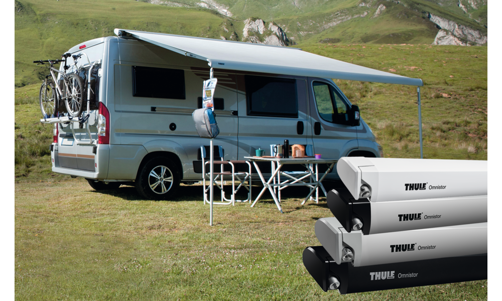 THULE Markise Omnistor 6300 inkl. Adapter Ducato Jumper Boxer anthrazit 325