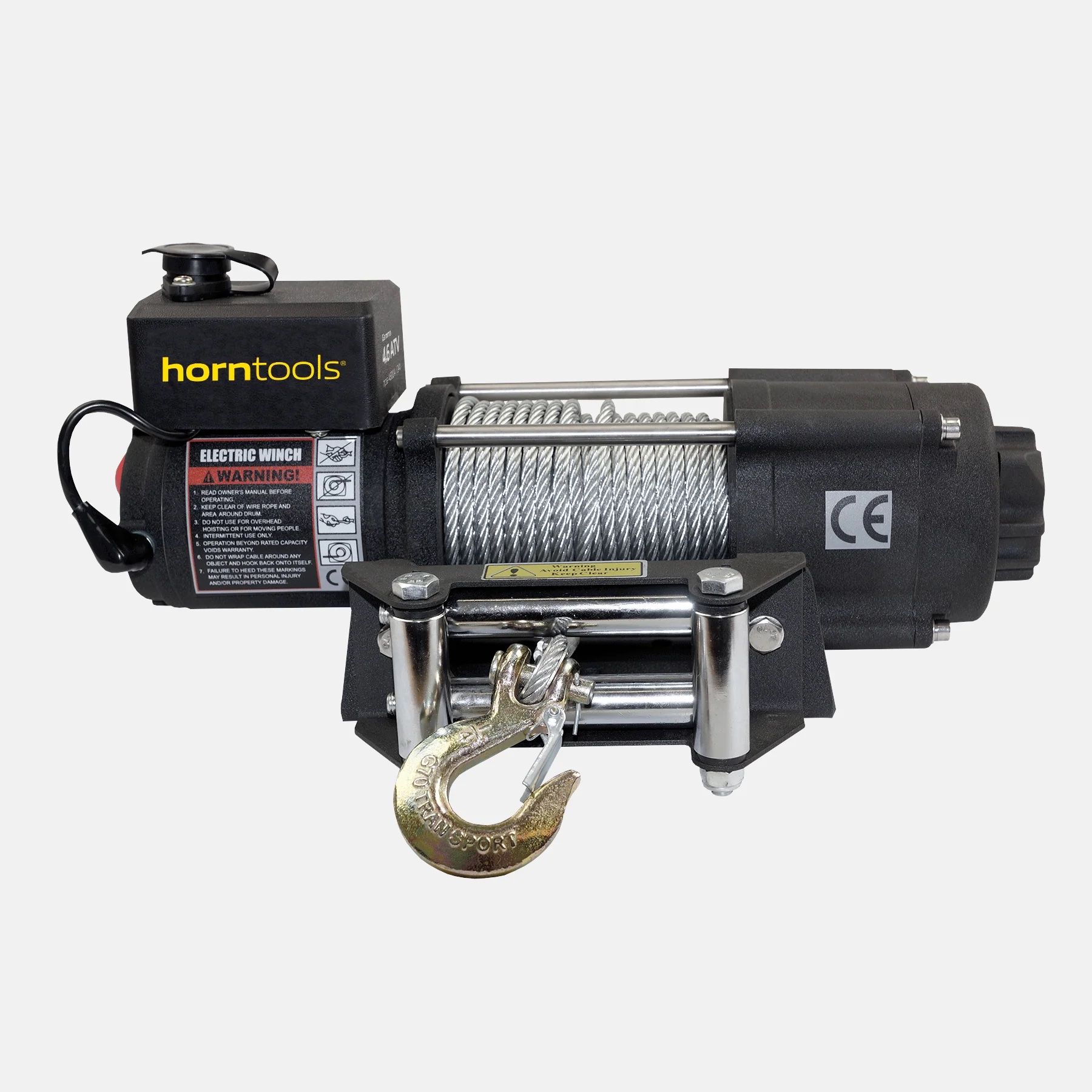 Horntools Seilwinde Gamma 2,0 Tonnen ATV 12V Stahlseil